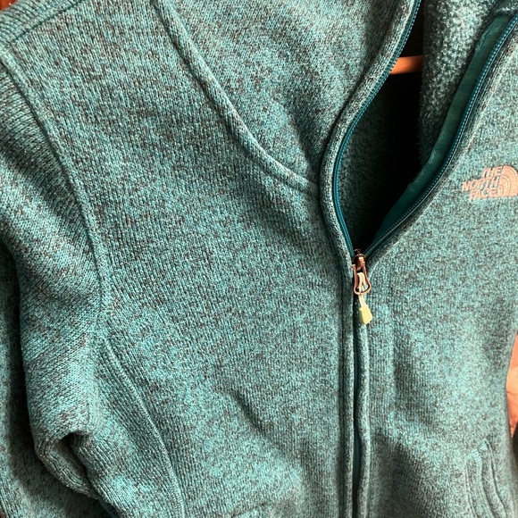 Turquoise full zip fleece | The North Face - Picture 3 of 4